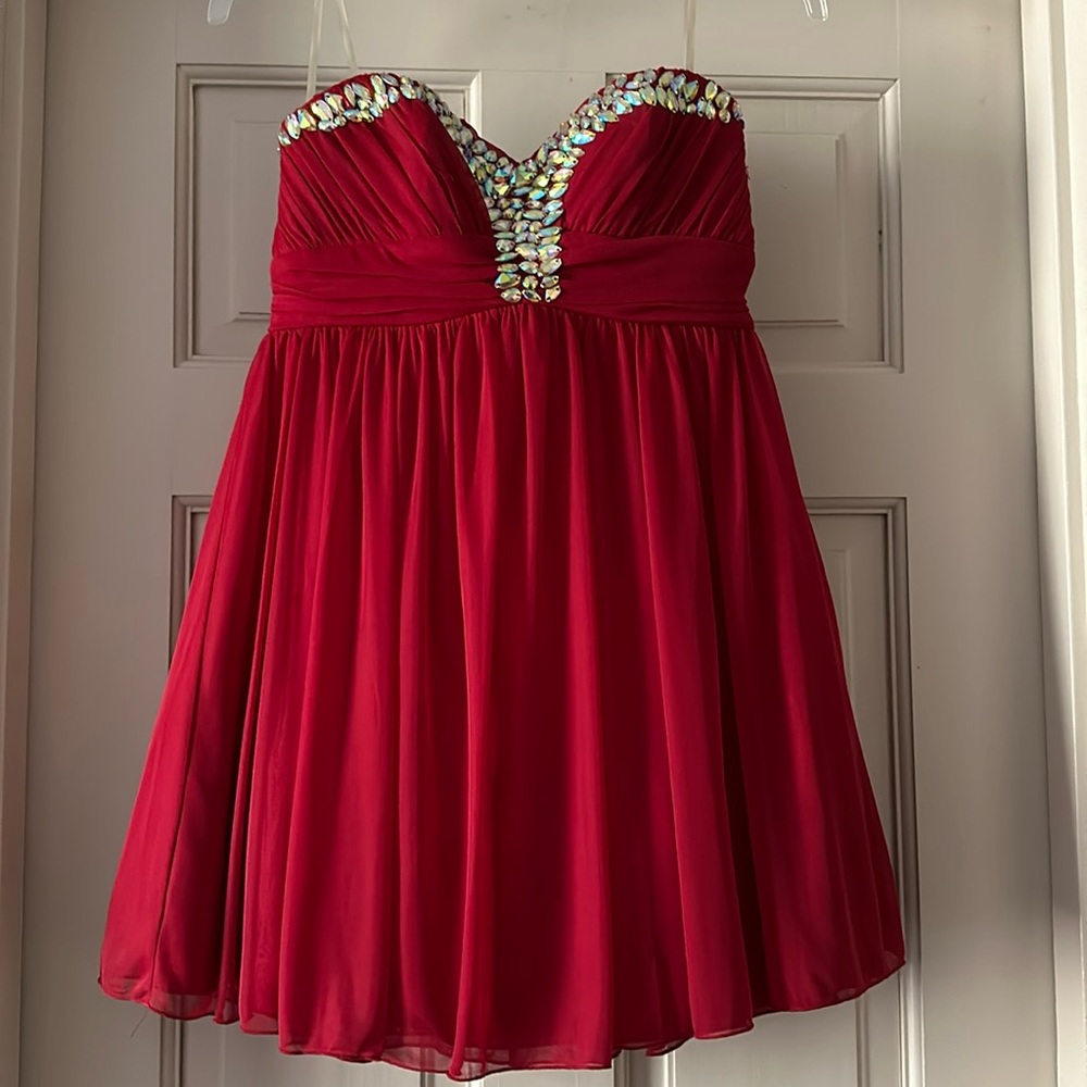 My Michelle strapless holiday dress Size 5
